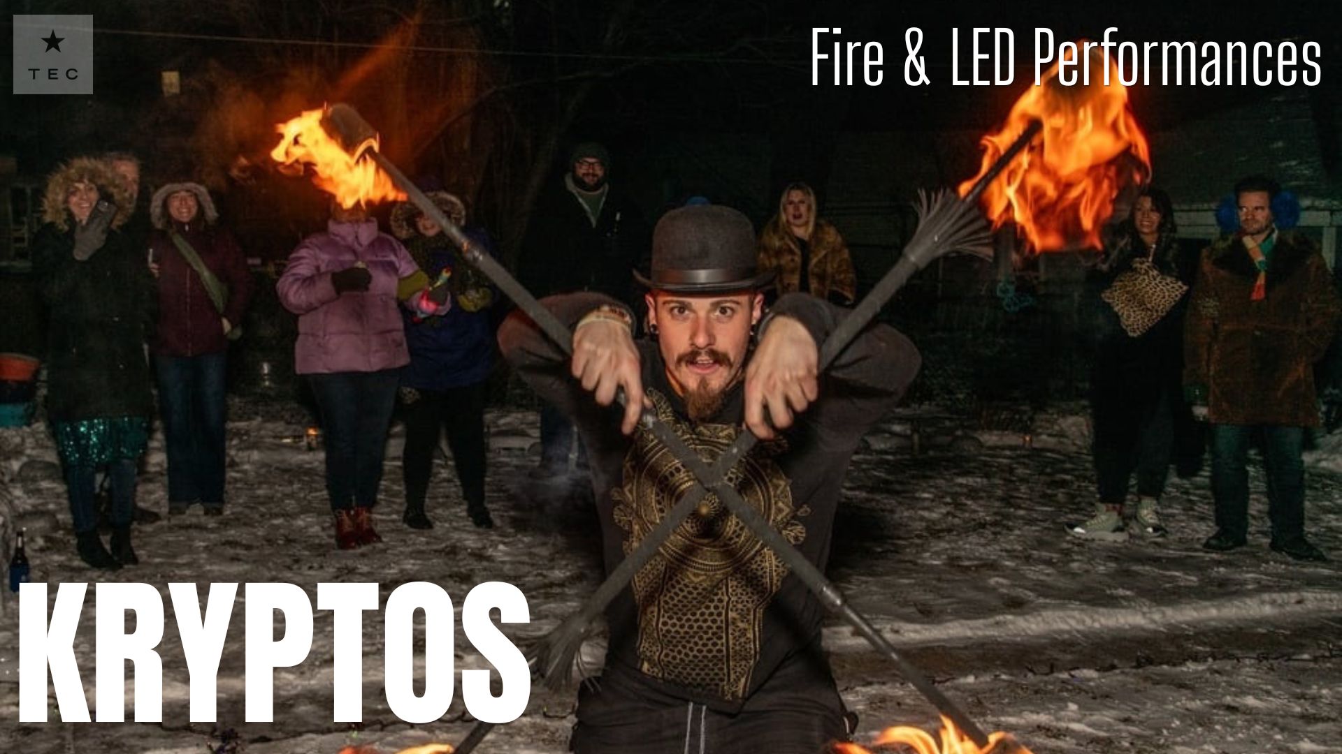 KRYPTOS - Wisconsin's Top Fire & LED Performer / Fully Insured