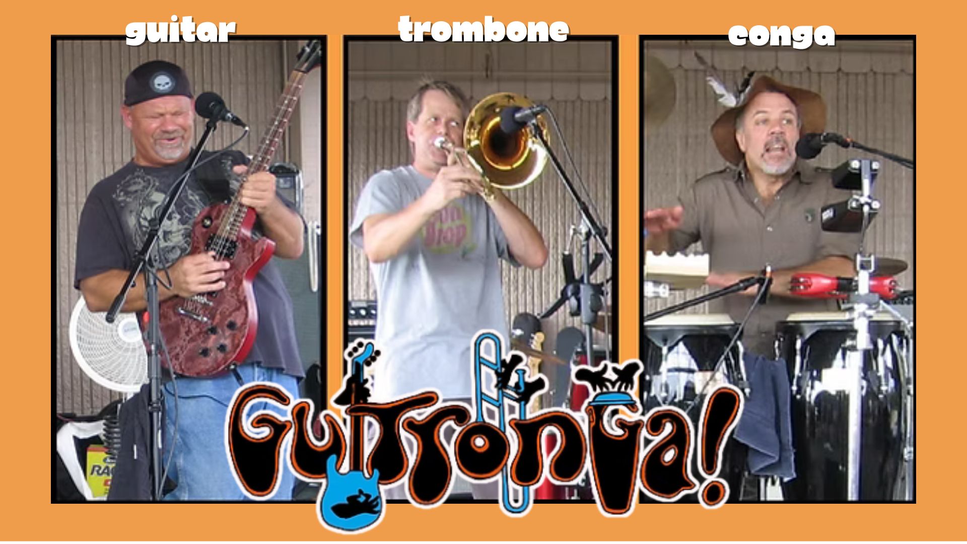 Guitronga - The only Guitar-Trombone-Conga classic rock band in the world!